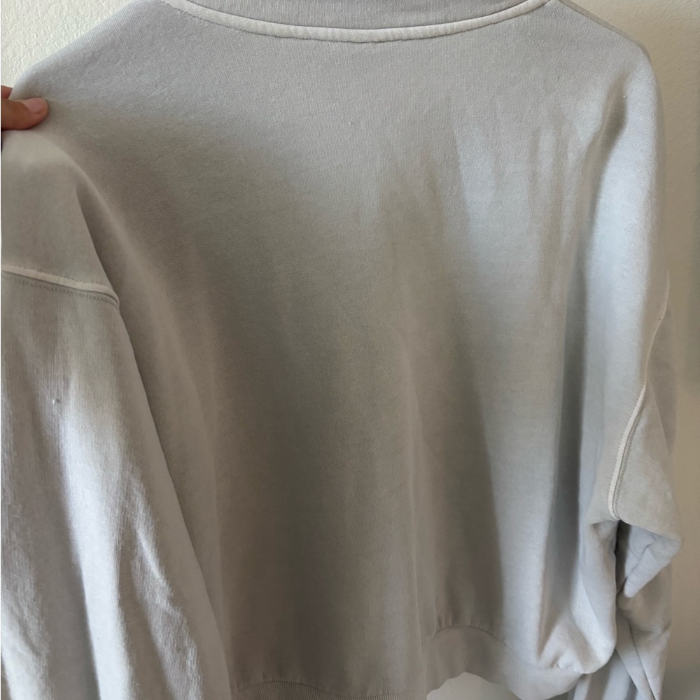 Wild Fable Light Gray Quarter-Zip Sweatshirt - Picture 5 of 5